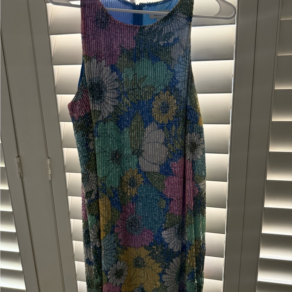 Floral Multicolor Sleeveless Dress